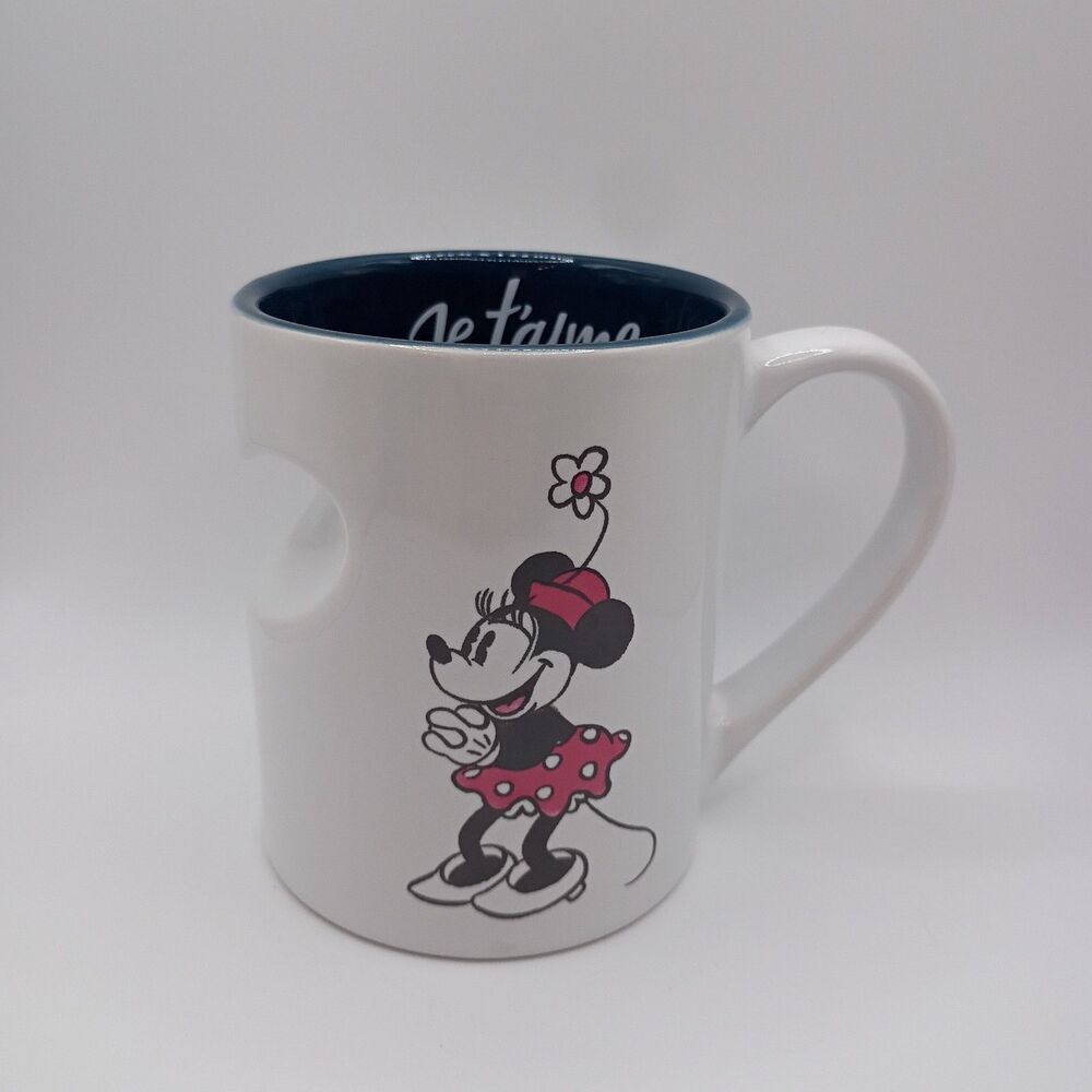 Disney Parks half heart Minnie mouse coffee mug